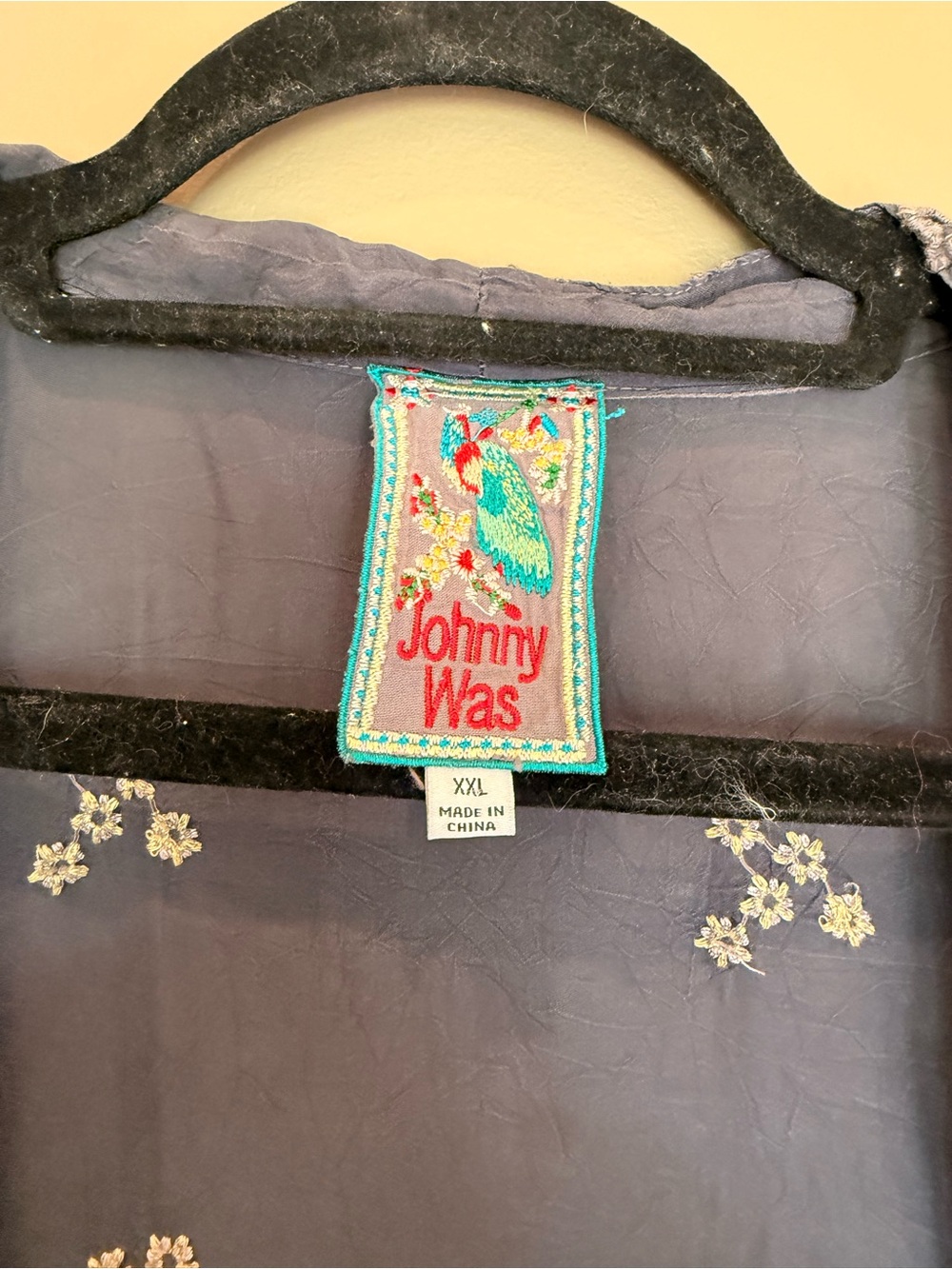 Johnny Was Embroidered Floral Kimono - Picture 4 of 6